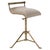 1920s French Brass Adjustable Stool With Upholstered Seat and Tripod Base For Sale - Image 15 of 18