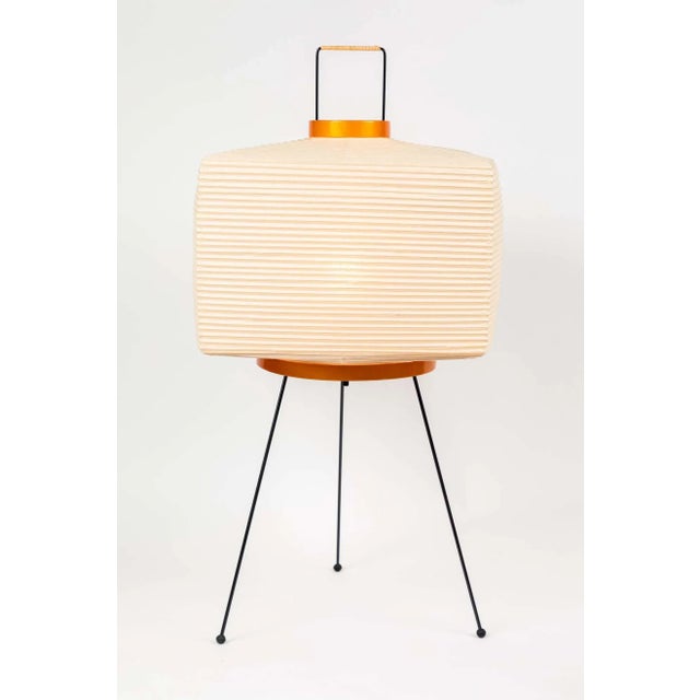 Wood Akari Model 7a Light Sculpture by Isamu Noguchi For Sale - Image 7 of 13