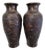 Antique Japanese Meiji Bronze and Mixed-Metal Vases, 1890s, Set of 2 For Sale