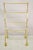 Vintage Italian Hollywood Regency Gold Gilt Metal Iron Towel Rack with Tassel Feet. Item features a gold gilt finish,...