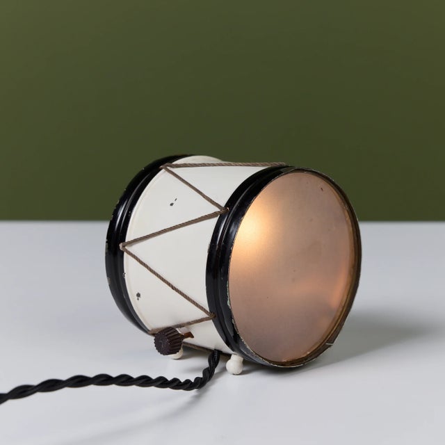 1930s Petite Drum Lamp by Lurelle Guild for Chase Brass & Copper Co. For Sale In Los Angeles - Image 6 of 10