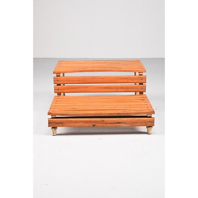 Industrial Plant Table in Wood For Sale - Image 6 of 10