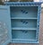 Hand Painted Mediterranean Medicine Cabinet / Wall Shelf / Turquoise and Blue Zouak For Sale - Image 4 of 7