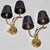 Vintage Wall Lamps in Brass with Leafs from Bröderna Malmströms Metallvarufabrik, 1950s, Set of 2 For Sale - Image 4 of 11