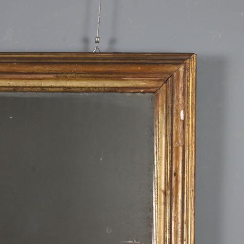 Antique Italian Mirror in Lacquered Gilded Wood For Sale - Image 5 of 10