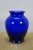 1995 Miami Valley Hunt & Polo Club Cobalt Blue Winner Trophy Vase 7" For Sale - Image 4 of 11