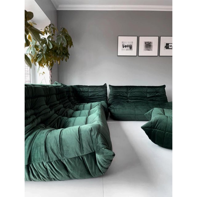 Togo Sofa Set by Michel Ducaroy for Ligne Roset, Set of 5 For Sale - Image 12 of 14
