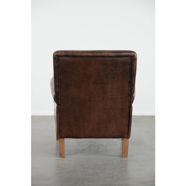 Club Chair in Sheepskin Leather For Sale - Image 4 of 15