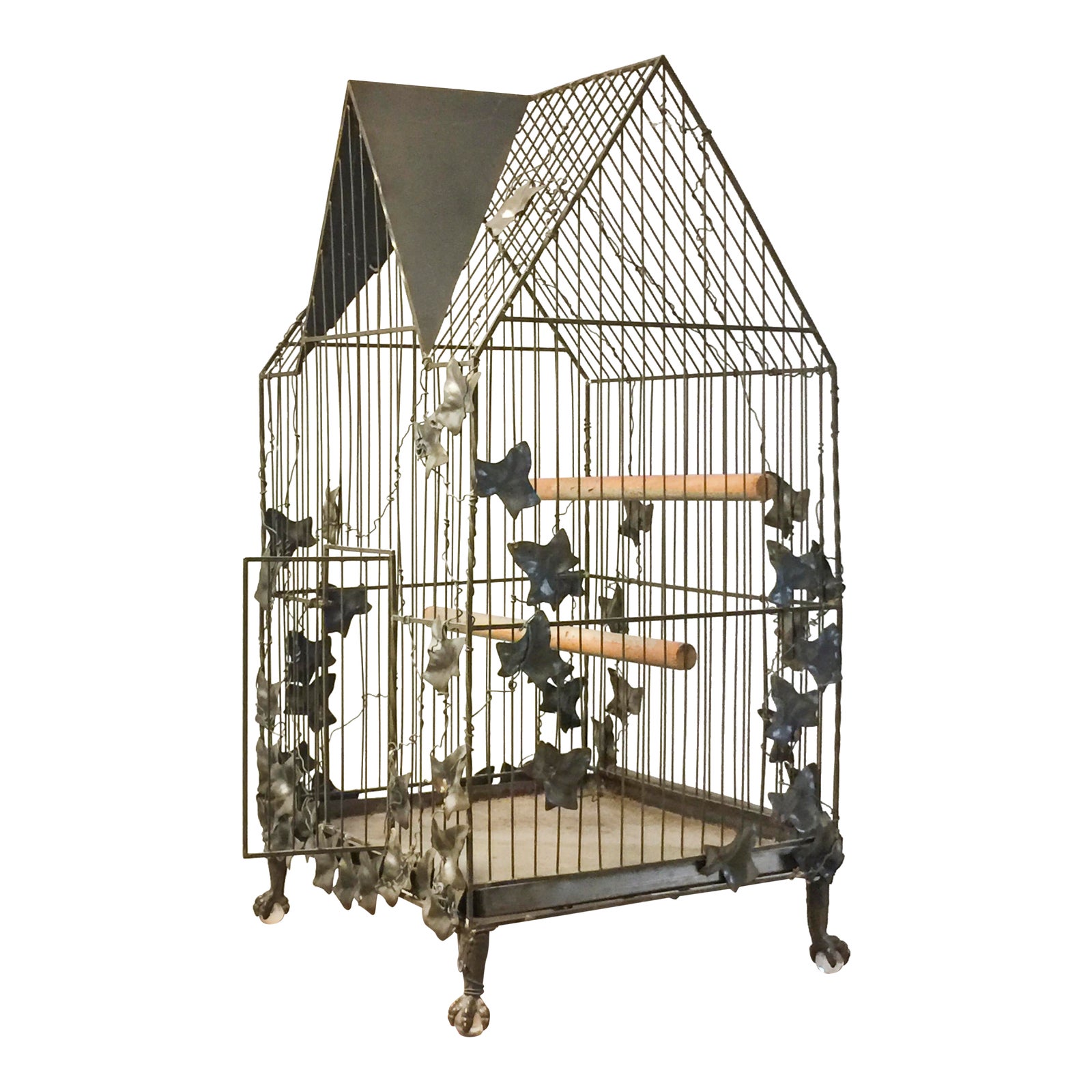 Custom Made Steel Bird Cage Chairish