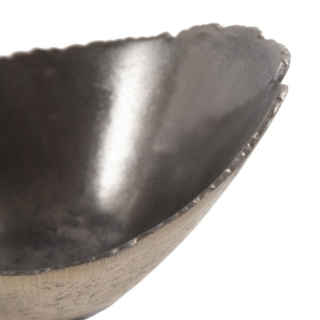 Metal Baniff Jagged Edged Deep Bowl- Medium For Sale - Image 7 of 11