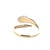 Striking vintage serpent-style snake ring crafted in solid 14K yellow gold, featuring a coiled wrap design with a diamond-...