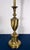 Complete Stiffel Brass Torchiere With Original Waffle Weave Diffuser, Original Drum Shade and Finial For Sale In Houston - Image 6 of 13