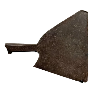 19th Century French Iron Butcher's Cleaver on Custom Wall Mount