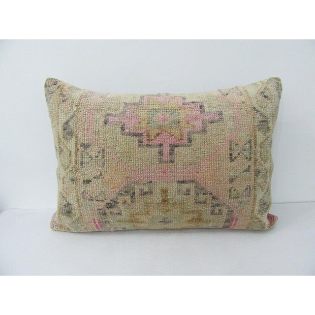 Faded Decorative Turkish Pillow For Sale - Image 4 of 4