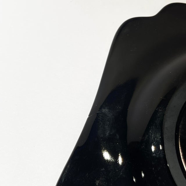 Black 1930s Blown Glass and Chrome Appetizer or Dessert Set, 24 Pieces For Sale - Image 8 of 11