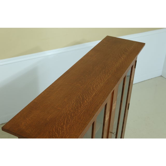 Stickley Harvey Ellis Design Inlaid Oak Mission Bookcase Chairish