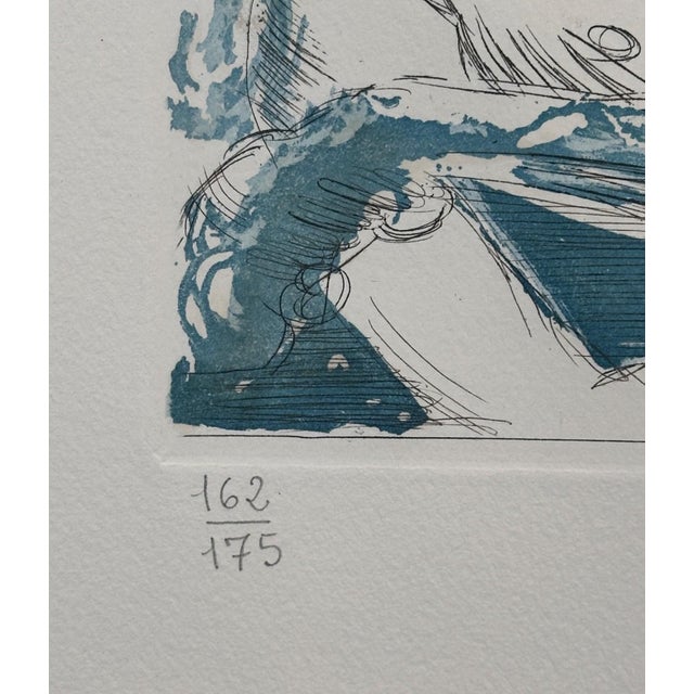 Share Dali Saint Martin Hand Signed Numbered Etching Surreal Rare For Sale - Image 4 of 4