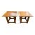Pair of Vintage Mid-Century Modern Square Walnut & Oak Side Tables For Sale