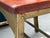 Brown Restored 1900s Antique Child's School Chair Gold Painted Metal With Red Mahogany Colored Stained Wood Seat & Back Wooden Kindergarten Chair For Sale - Image 8 of 18