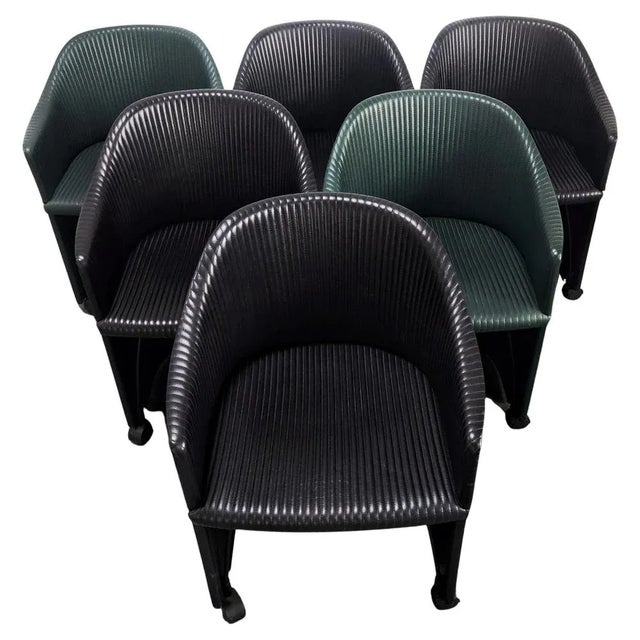 Set of Leather Armchairs attributed to Afra & Tobia Scarpa for Maxalto, Italy, 1985 For Sale - Image 9 of 10