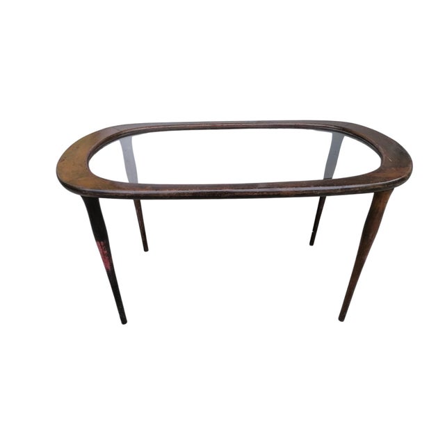 1950s Oval Wooden Coffee Table by Ico Parisi, 1950s For Sale - Image 5 of 5