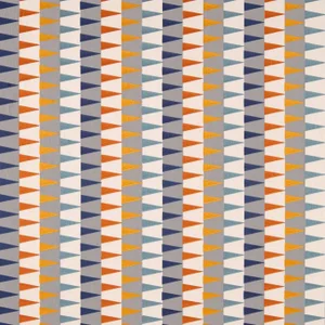 Harlequin Azul Fabric in Rust/Navy/Nordic