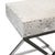 Modern Pasargad Home Safari Steel & Cowhide Bench For Sale - Image 3 of 4
