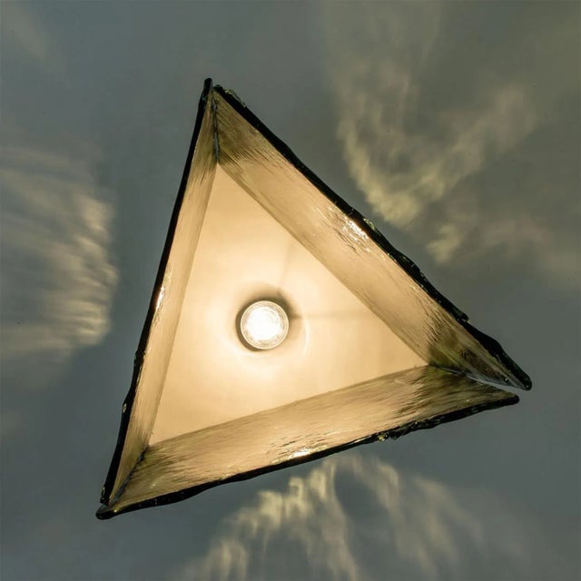 Large Green Glass Cube Table Light from Leucos, 1970 For Sale - Image 11 of 15