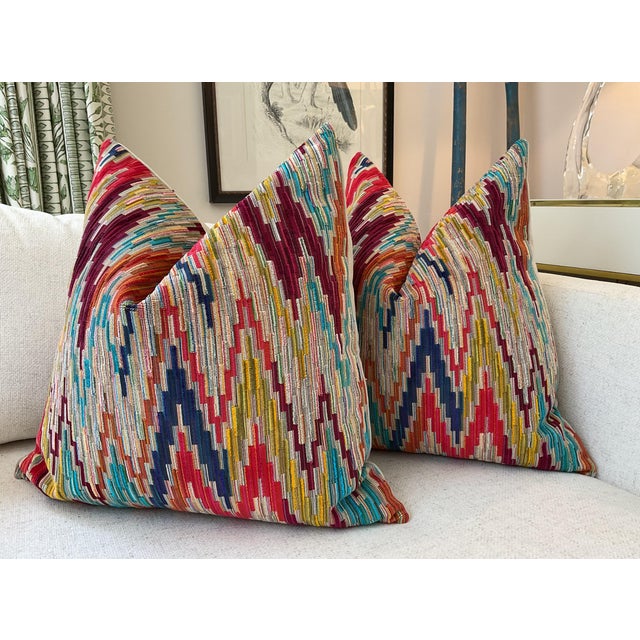 Kravet Couture “Rocky” in Caved Velvet Down-Filled 16" Pillow - Single For Sale In Atlanta - Image 6 of 6