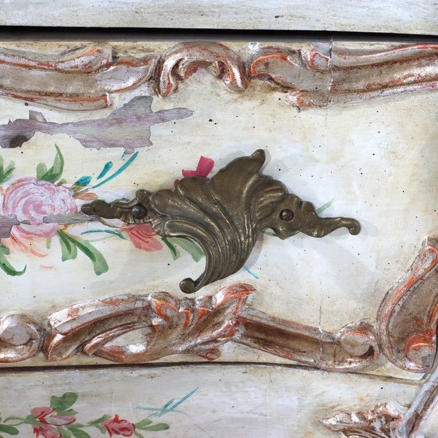 French Louis XIV Style Hand Painted Bombay Commode 20thC For Sale - Image 11 of 16