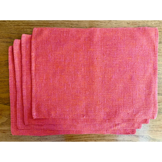 Mid-Century Modern Vintage Mid-Century Dansk Ritva Puotila Linen Placements, Set of 4 For Sale - Image 3 of 11