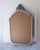 Glass Ornate Antique-Style Florentine Gold Silver Wall Mirror 22.5”x 13” Italy For Sale - Image 7 of 12
