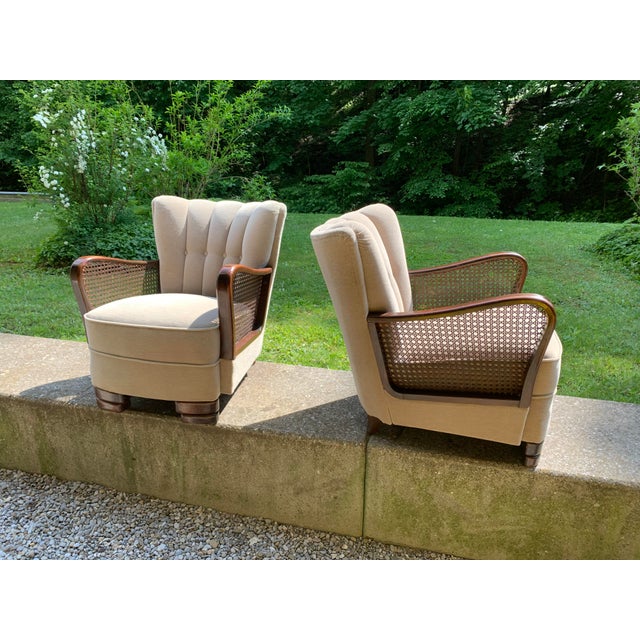 Art Deco Club Chairs, 1930s, Set of 2 For Sale - Image 4 of 18