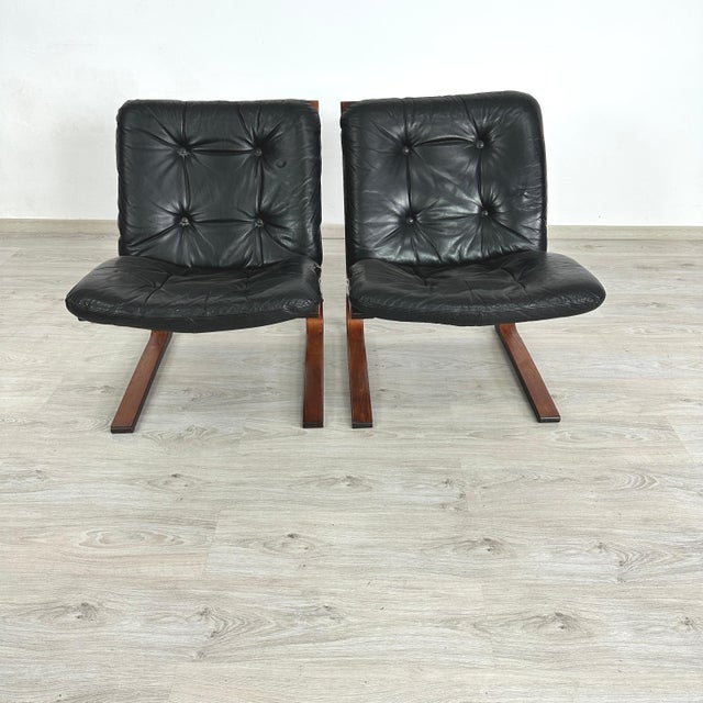 Mid-Century Modern Kengu-Chairs by Elsa & Nordahl Solheim – A Pair For Sale - Image 3 of 8