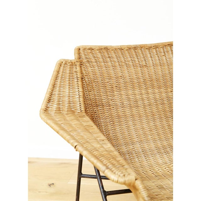 Mid-Century Rattan Lounge Chair, 1960s For Sale - Image 4 of 15