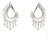 4.17 Carat Round Brilliant Cut Diamond Gold Earrings, Pair For Sale