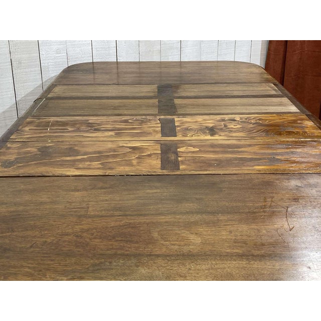 Early 20th Century Henri II Walnut Table with Extensions For Sale - Image 16 of 17