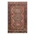 Vintage Maimana Kilim Area Rug, Handwoven Wool, 8x12, Rose & Slate For Sale