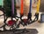 A.W. and Marion Geller 1970s Spectacular Brutalist Industrial Style Iron Menorah Candleabra Signed B W Geller For Sale - Image 4 of 6