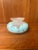 Turquoise Mid-Century Pair of Hand Blown Vases - Tarnowiec Poland Semi Opaque Turquoise & Lime For Sale - Image 8 of 18