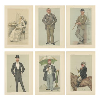 Unknown, Society & Power, 1883, Paper, Set of 6 For Sale