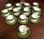 Contemporary 1970s Royal Crown Gorgeous Antigua Pattern Derby Green Cup and Saucer Set - 24pcs For Sale - Image 3 of 12