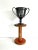 Brown 1920s Wooden Textile Factory Spool For Sale - Image 8 of 11