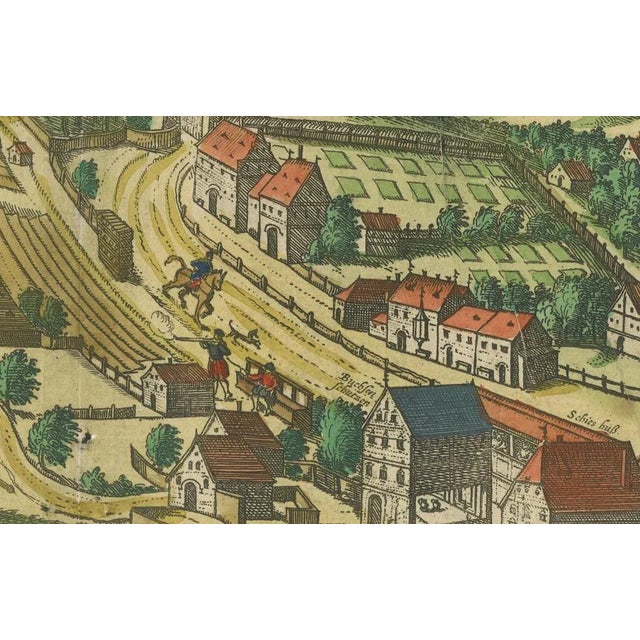 Braun & Hogenberg, St. Gallen and Its Monastery from Cities of the World, 1575, Engraving For Sale - Image 6 of 7