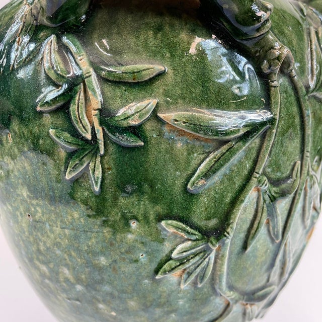 Large Chinese Green Wine Jug From Early 19th Century For Sale - Image 9 of 13