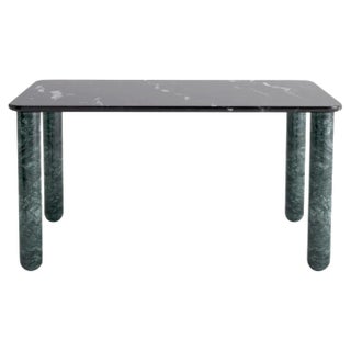 Medium Black and Green Marble Sunday Dining Table by Jean-Baptiste Souletie For Sale