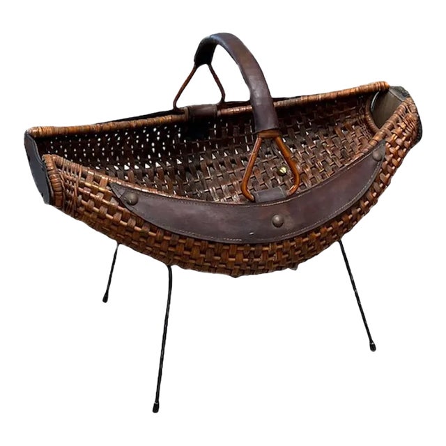 Mid Century Italian Journal Rack 1970s For Sale