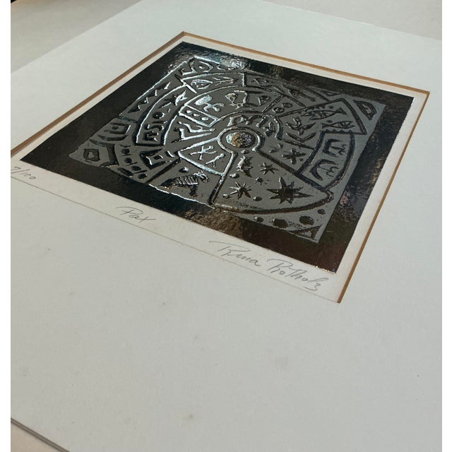 Pax / Peace Numbered Edition: 7/100 Artist: Signed - Rina Rotholz (1927-2020 / Palestine/United States) with studies at...