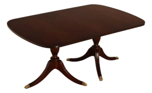 Henkel Harris Double Pedestal Mahogany Dining Table