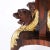 Wood Antique English Leather Top Center Table With Lion Heads For Sale - Image 7 of 10
